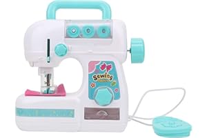 LANTRO JS Mini Sewing Machine for Beginners, Electric Portable Mending Machine for Girls and Children, Perfect for Educational and DIY Crafting Fun