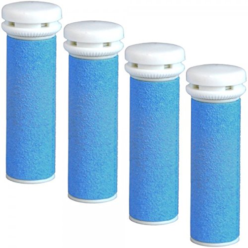 EXTRA Coarse Replacement Refill Rollers Compatible with Emjoi Micro-Pedi Callous Remover for Rough Calluses (4 pack)