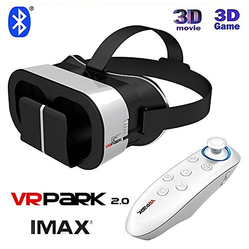 UrChoiceLtdÂ®2017 VRPARK V5 VR 3D Di RealtÃ  Virtuale Di Video Occhiali Casco Portatile Mobile TV + Bluetooth Per Telefoni Cellulari Smartphone 4.0-6.0 Pollici