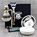 Silver Tip Brush & Gillette Fusion Razor with Stand, Bowl & Soap Kit.
