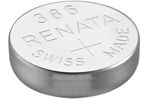 QUZO 1 x bateria do zegarka Renata 386 1,55 V SR43W - oficjalne baterie do zegarków Renata