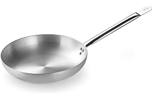 PINTINOX PINTI INOX 2926724 Padella Bassa Tender in Alluminio con 1 Manico in Acciaio Inossidabile, Cm 24