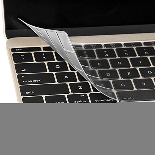 Vococal® Klar TPU Staubschutz für Tastaturen – Tastaturen Protector Skin für Apple MacBook 12 Zoll mit Retina Display - 3