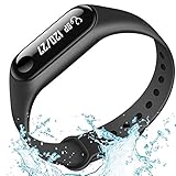 XIAYU Fitness Tracker HR, Activity Tracker Watch mit Herzfrequenz-Monitor, wasserdichtes Smart Armband mit Step Counter, Calorie Counter, Pedometer Watch für Kinder Frauen und Männer,Black