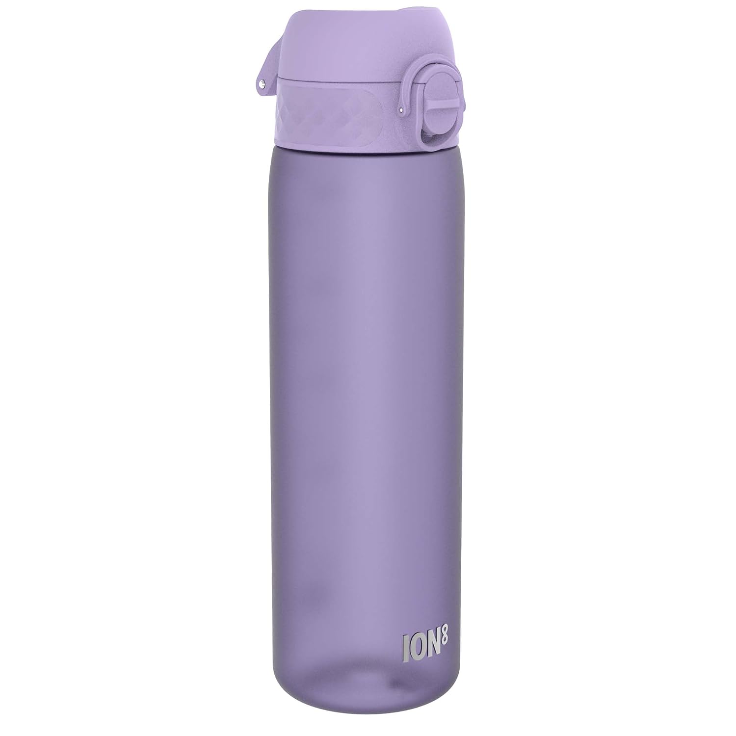 ION8 Waterfles, 500 ml/18 oz, Lekvrij, Makkelijk te Openen, Veilige Vergrendeling, Vaatwasserbestendig, BPA-vrij, Draaghendel, Past in Bekerhouders, Makkelijk Schoon, Geurvrij, Drinkfles Lichtpaars
