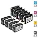 Produktbild SPEEDYINKS Wiederaufbereitete HP 932XL 933XL Set von 10 Tintenpatronen mit hoher Ergiebigkeit: 4 CN053AE Schwarz, 2 CN054AE Cyan, 2 CN055AE Magenta & 2 CN056AE Gelb für OfficeJet 6100, OfficeJet 6600, OfficeJet 6700 Premium, OfficeJet 7110 Großformat, OfficeJet 7510 Großformat, OfficeJet 7610 Großformat, OfficeJet 7612 Großformat