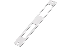 EMSea 1pc Placa Cierre Plana Puerta Acero Inoxidable 172 Mm X 23,7 Mm Manija Puerta Cerrojo Seguridad Placas Cierre Puerta Interior Exterior Abridor Puerta Eléctrico Plateado (completamente Cerrado)