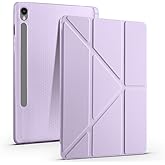 Elfia Samsung Galaxy Tab S10 FE SM-X520 X526 ile Uyumlu Kılıf Silikon 4 Farklı Stand Olabilen Kalem B&ouml;lmeli Tablet Kılıfı Lil