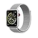 Produktbild METEQI für Apple Watch Armband, Nylon Sport Schlaufe Handgelenk Uhrband Ersatz Armreif Uhrenarmband für iWatch Apple Watch Series 3, Series 2, Series 1, Edition (42MM, Muschel)