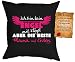 Produktbild Mama Sprüche Kissen Kuschelkissen - Mütter Sprüche Kissen : kein Engel ... beste Mama auf Erden -- Kissen ohne Füllung + Urkunde - Farbe: schwarz