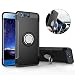 Produktbild Mosoris Hülle für Huawei Honor 9, Huawei Honor 8 Pro Handyhülle mit Ring Kickstand, Schutzhülle mit 360 Grad Drehbarer Handyhalterung Geeignet für Auto Magnet Ring für Huawei Honor 9, Schwarz