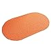 Produktbild YMGPAA PVC Drahtschlaufe Bad Wc Atmungsaktive Küche Bodenmatte, Saugfähige Rutschfeste Ovale Matte, Mehrfarbig Optional, 39,5 * 70 cm (Farbe : Orange)