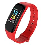 prettygood7 Armband Armbanduhr C18 Wasserdicht Smart Armband Herzfrequenz Blutdruckmessgerät Smart Band