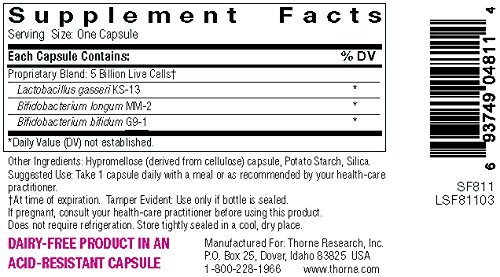 Thorne Research - FloraMend Prime Probiotic - Shelf-Stable and Stomach Acid-Resistant Probiotic Blend - 30 Capsules