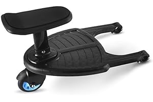 geneic Cochecito Pedal Auxiliar Segundo Niño Artefacto Remolque Gemelos Carrito de Bebé Dos Niños Placa De Pie Asiento Sentado Cochecito Accesorio