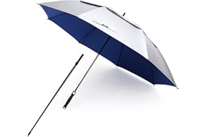 G4Free 68 Inch Vented UV Golf Umbrella Oversize Beach Umbrella Auto Open Extra Large Windproof Sun Rain Umbrellas