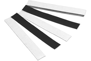 CIATBYYJ 10 Stück Magnetstreifen Selbstklebend Stark, Flache Magnetklebeband, Rechteckiges Magnetband Selbstklebend, Flexible Magnet Klebeband für Whiteboard Organisation, DIY Projekte (12cm×2cm×1.6mm)
