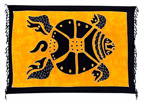 Ciffre - Camisola - para mujer Naranja Negro 160 cm x 110 cm