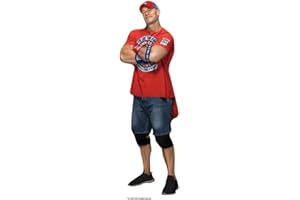 Star Cutouts SC4575 John Cena 3 Shelf Top Cardboard Cutouts – 31cm, WWE Theme, Parties & Fan Display