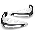 Alchemy Parts Motorbike Handguards with LED Indicators & Daytime Running Lights - WHITE - DRL Adventure Bike Street Bike Quad Trike