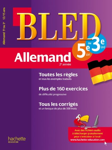 Cahier Bled - Allemand 2e année Cahier Bled - Allemand 2e année