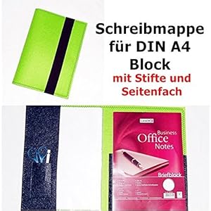 Schreibmappe A4 aus Filz mit Block