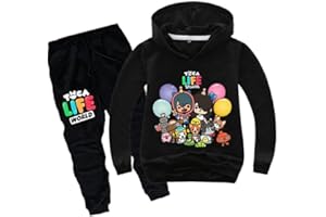 CHAORWE Niños Chándal Niños Niñas Sudadera con Capucha Conjunto Tops y Pantalones Ropa Niños Sudaderas Traje