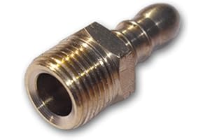 BFG Raccordo per Tubo Gas, Filettatura Maschio 3/8" BSP a Sinistra x Raccordo Nervato 9-10mm, Ottone Massiccio, Raccordo per Regolatore Gas Butano o Gas Propano