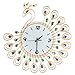 Produktbild wanduhr Schwarz vintage digital Pfau Antike Wanduhr Wohnzimmer und Schlafzimmer LuckyGirls (Gold)