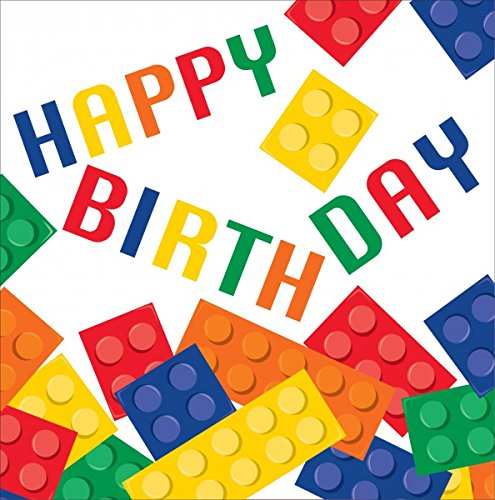 32 Teile Bausteine Geburtstags Party Set für 8 Kinder - 4