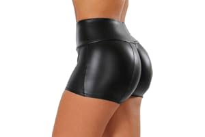 Minetom Femme Short de Sport Pantalon Court Casual Plage Hot Pants Fitness Jogging Élastique Doux Respirant Shorts de Yoga Taille Haute