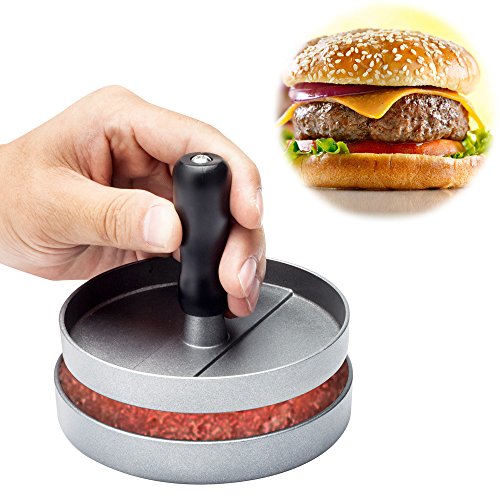 Zacro Hamburgermaker Hamburgerpressen Aluminum Burgerpresse mit der Funktion der Antihaftbeschichtung auch perfekt für BBQ