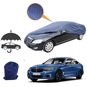 CAR UMBRELLA Ultra Bond Outdoor 100% Waterproof Scratch Less (Extremely Soft Inside Layer) Cushioned (Padded Thick Fabric 150gsm) UV Protected Car Body Cover for BMW GT 3 Series 1 Yr Warranty