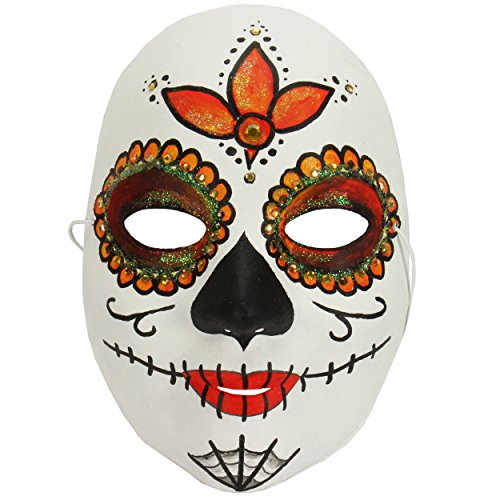 Maske für Erwachsene aus Pappe, 6 Stück ✓ Karnevalmaske / Papp-Masken ist ca. 23×15,5 cm ✓ Masken-Set aus robuster, grauer Pappe ✓ unbemalte / blanko Gesichtsmasken zum selber machen ✓ Faschingsmaske ideal für den Maskenball / Kostüm-Ball / Karneval / Fasching ✓ Vollmaske / Faschingsmaske selber basteln / bemalen / verzieren ✓ Faschingsmasken mit Gummischnüre zum Befestigen | trendmarkt24 – 221450 - 5
