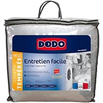 Couette Tempérée 220x240 DODO - Lavable 95°C - Fabriquée En France - Pour Lit 2 Personnes