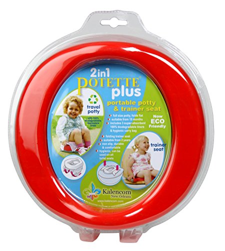 Potette Plus 2-in-1 Portable Potty (Red/Blue)