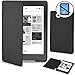Produktbild Forefront Cases® Kobo Aura Edition 2 eReader (Veröffentlicht August 2016) Shell Hülle Schutzhülle Tasche Bumper Folio Smart Case Cover Stand - Ultra Dünn und Leicht mit Rundum-Geräteschutz und intelligente Auto Schlaf / Wach Funktion inkl. Eingabestift und Displayschutz (SCHWARZ)