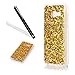 Produktbild Galaxy A5 2017 Hülle,Glitzer Hülle für Samsung Galaxy A5 2017,Leeook Ultra Dünn Flexibel Shiny Strass Silikon Bumper Schale Rückseite Handyhülle Schutzhülle Gold Verfärben Bling Glitter Durchsichtige TPU Crystal Case Backcover Tasche Etui für Samsung Galaxy A5 2017 + 1 x Schwarze Eingabestift-Verfärben Gold