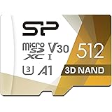 Silicon Power 512GB Superior Pro microSDXC UHS-I (U3), V30 4K A1, High Speed MicroSD Card with Adapter