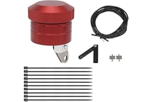 Jonikuper Motorcycle Chain Lubricator Oiler Kit,Aluminum Alloy Oil Injector,Ensures Efficient Performance And Reliability, Manual Control(red)