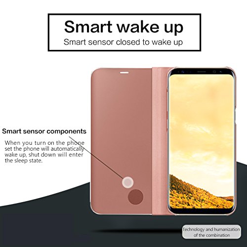 Funda Samsung S8 Clear View Standing Cover Aursen Carcasa Case para Samsung Galaxy S8 color oro rosa reviews Funda Samsung S8 Clear View Standing Cover Aursen Carcasa Case para Samsung Galaxy S8 color oro rosa