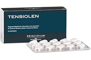 BIOS LINE Principium Tensiolen, Integratore Alimentare, Scioglie le Tensioni Muscolari, con Magnesio Bisglicinato, Boswellia ed Estratto di Chiodi di Garofano Titolato in Beta-Cariofillene, 30 Cpr