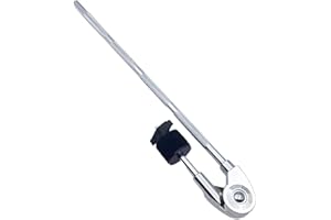 QIANLY Pinces d'extension de tambour, support de cymbale en métal réglable et amovible, accessoires de batterie, pinces d'extension amovibles, Tige
