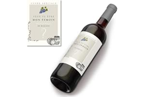 COUSIOTS Étiquette personnalisée - Mariage - Veux tu être Mon témoin ? Cadeau Unique - A Coller sur Bouteille de vin - Annonce Mariage - Demande témoin