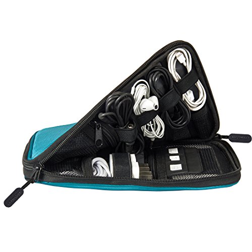 BAGSMART Universeller Elektronikzubehör-Reisekasten für Energy-Banks, USB Drive Shuttle, Kabel - 5