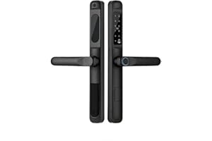 AILRINNI Smart Door Lock Digital Fingerprint Door Lock Electronic Password Lock Bluetooth Handle with APP Control Touch Front Door for Home Office Apartment