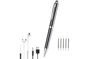 Feloyal Registratore Vocale, 64GB Penna Registratore Vocale Professionale con Attivazione Vocale e Riproduzione MP3 Mini Registratore per Riunioni Interviste Lezioni