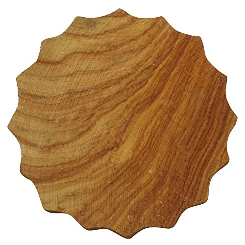Braun Holzblock Blumenmuster Hand geschnitzte Textilien, Holz, Stempeldruck Blöcke - 2