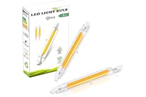 ZUCZUG Bombillas LED R7s 78mm 10w Regulables, Blanco Cálido 3000K, 1000LM, 10W R7S LED Equivalente 80W 100W Bombilla Halógena, AC 220V, paquete de 2