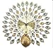 Produktbild JJH-ENTER 26 Zoll Pfau Wanduhr / Wohnzimmer moderne kreative Uhr / einfache Uhr stille stumme Persönlichkeit Uhr / Quarzuhr Dekoration Glocke